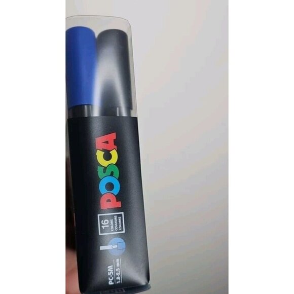 Posca Water Based PC-5M 1.8-2.5mm 16 Piece Set NWT - Picture 3 of 5
